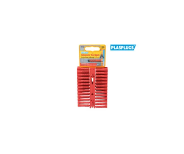SRP 502 Solid Wall Super Grips™ Fixings Red (100)