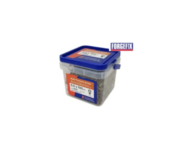 Multi-Purpose Pozi Compatible Screw CSK ST ZYP 5.0 x 100mm Tub 300