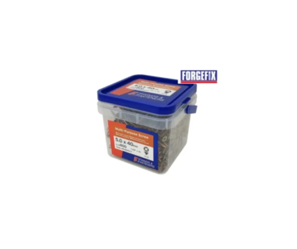 Multi-Purpose Pozi Compatible Screw CSK ST ZYP 5.0 x 40mm Tub 800