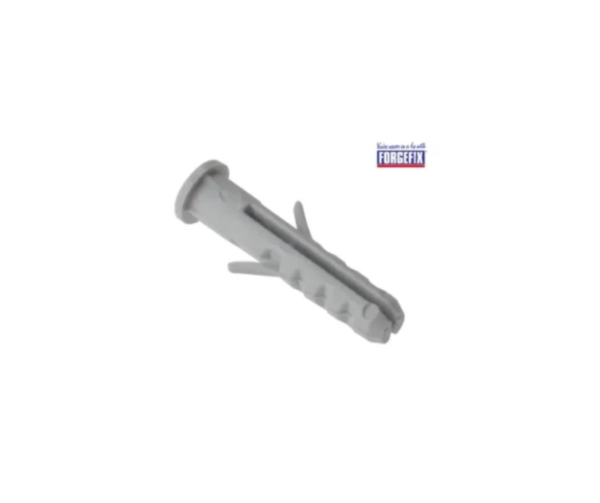 Nylon Wall Plug Rimmed M6 x 30mm Bag 100