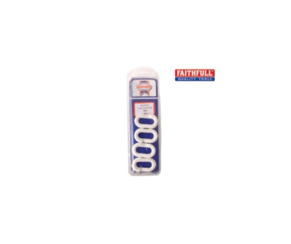 Plastic Joining Links 8mm White (Pack 4)