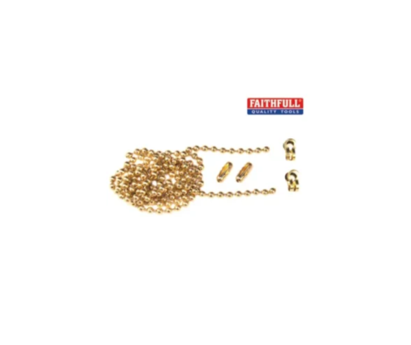 Brass Ball Chain Kit Polished Brass 1m