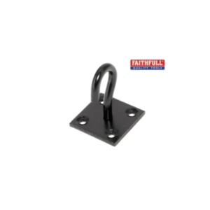 Hook On Plate - Black Japanned