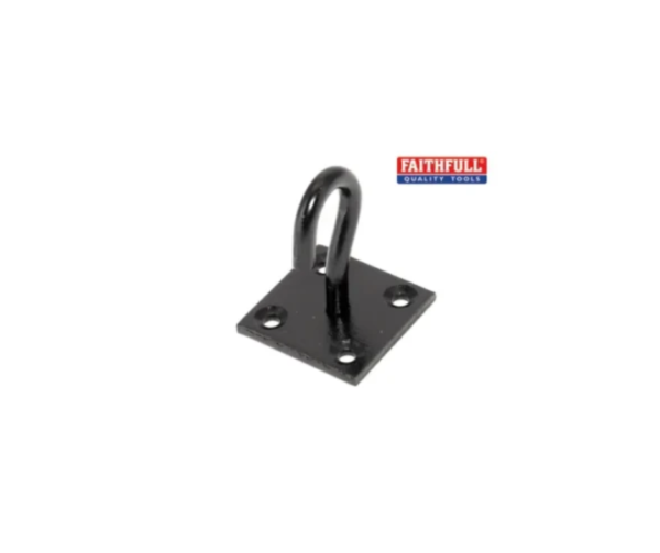 Hook On Plate - Black Japanned