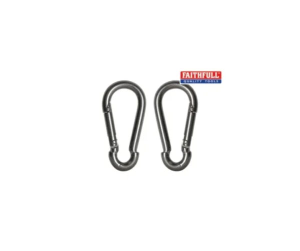 Fire Brigade Snap Hook Stainless Steel 6mm (Pack 2)