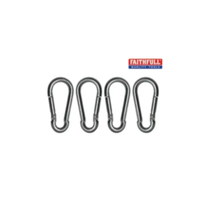 Fire Brigade Snap Hook 6mm Zinc Plated (Pack 4)