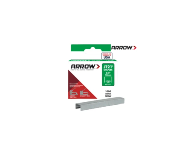 JT21 T27 Staples 10mm (3/8in) (Box 1000)