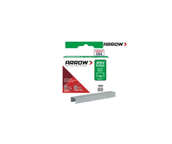 JT21 T27 Staples 8mm ( 5/16in) (Box 5000)