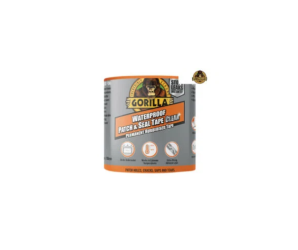 Gorilla® Waterproof Patch & Seal Tape 100mm x 2.4m Clear
