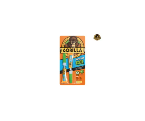 Gorilla Superglue Gel 3g (Twin Pack)