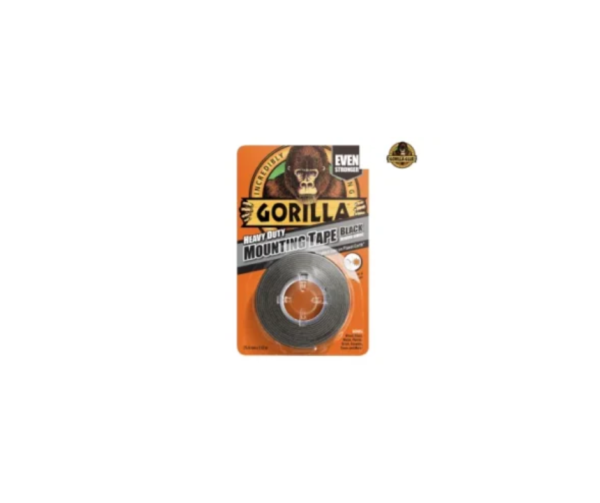 Gorilla Heavy-Duty Mounting Tape 25.4mm x 1.52m Black