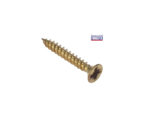 General Purpose Pozi Compatible Screw CSK TT Electro Brass 3/4in x 6 Box 200