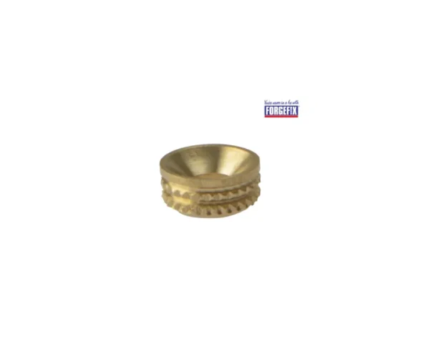 Screw Cup Sockets Solid Brass Polished No. 8 Bag 100