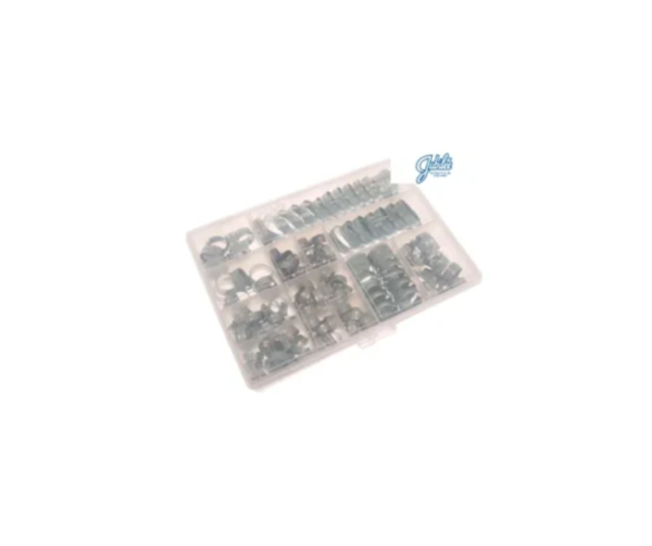 Workshop Pack 143 Assorted Hose Clips (Mild Steel)
