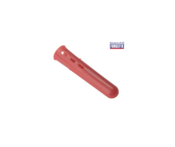 Plastic Wall Plugs Red No.6-8 Box 1000