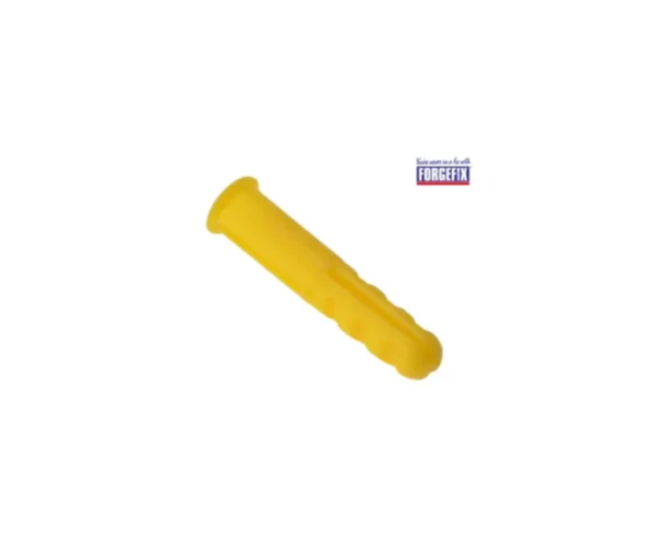 Plastic Wall Plug Yellow No.4-6 Box 1000