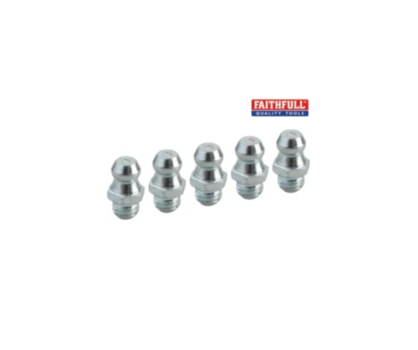 Grease Nipple Straight 1/4in UNF (Pack 5)