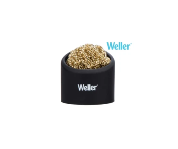 Brass Wire Sponge Cleaner with Holder