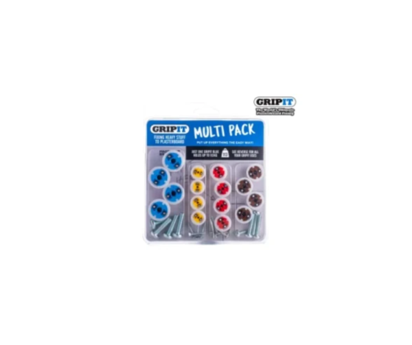 Plasterboard Fixings Multi Pack,16 Piece, Clam Pack