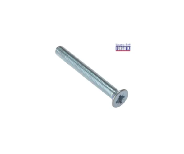 Machine Screw Pozi Compatible CSK ZP M6 x 40mm Bag 25