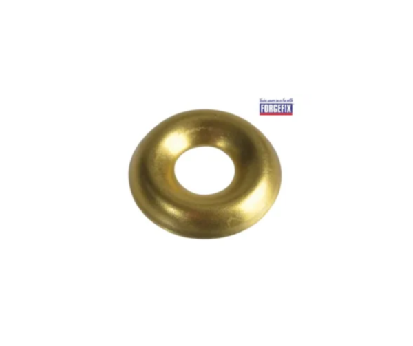 Screw Cup Washers Solid Brass Polished No.10 Bag 200