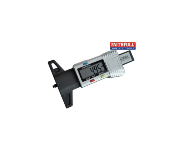 Tyre Depth Gauge Digital Readout 0-25mm