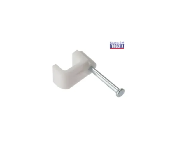 Cable Clip Flat White Bellwire Box 100