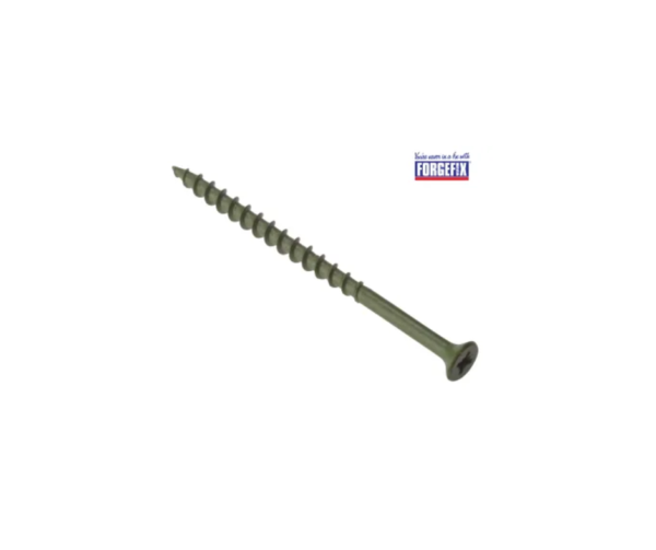 Decking Screw Pozi Compatible ST Green Anti-Corrosion 4.5 x 60mm Tub 1000