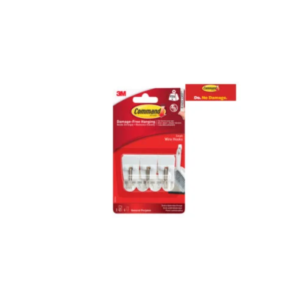 White Wire Hooks (Pack 3)