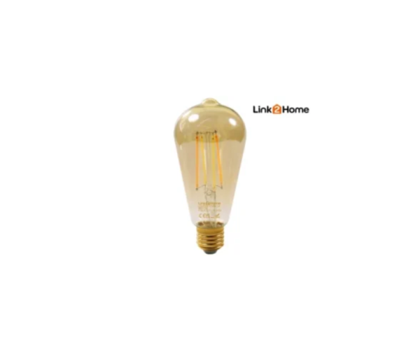 Wi-Fi LED ES (E27) Pear Filament Dimmable Bulb, White 470 lm 4.5W