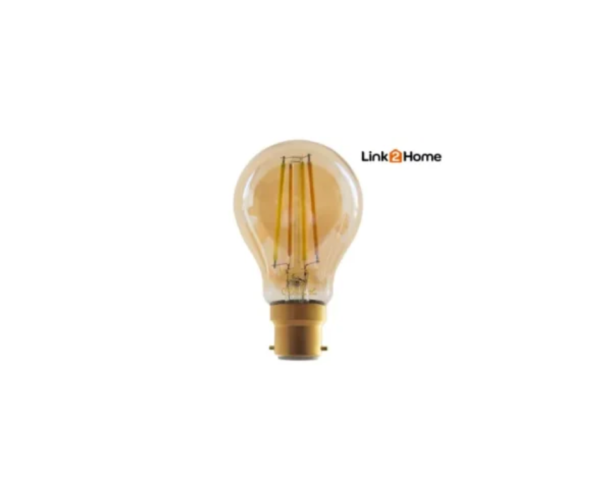 Wi-Fi LED BC (B22) GLS Filament Dimmable Bulb, White 470 lm 4.5W