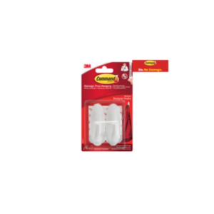 Medium White Designer Hooks (Pack 2)