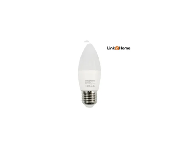 Wi-Fi LED ES (E27) Opal Candle Dimmable Bulb, White + RGB 470 lm 5.5W