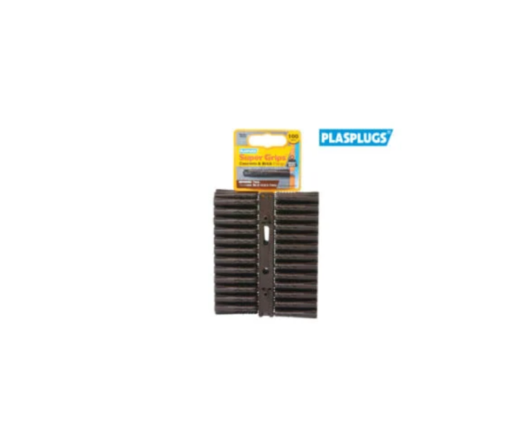 SBP 503 Solid Wall Super Grips™ Fixings Brown (100)