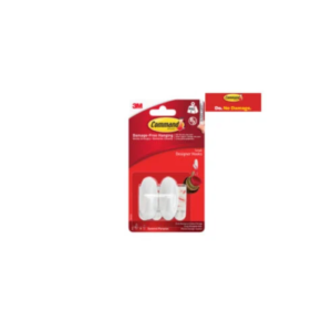 Small White Designer Hooks (Pack 2)