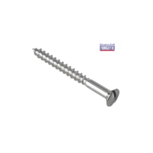 Multi-Purpose Screw SL Raised Head Chrome Plated 4.0 x 40mm ForgePack 20