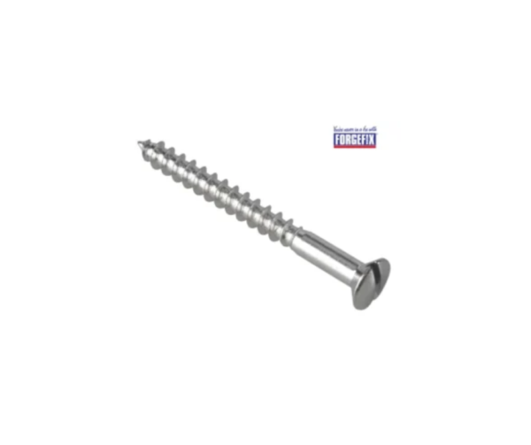 Multi-Purpose Screw SL Raised Head Chrome Plated 4.0 x 40mm ForgePack 20