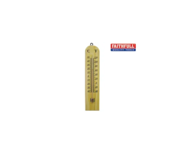 Wall Thermometer - Wood 260mm