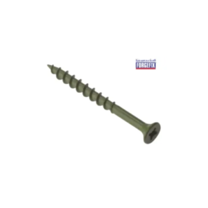 Decking Screw Pozi Compatible ST Green Anti-Corrosion 4.5 x 75mm Box 200