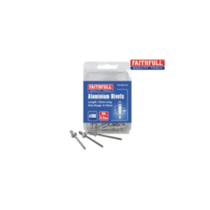 Aluminium Rivets 3.2 x 13mm Long Pre-Pack of 100