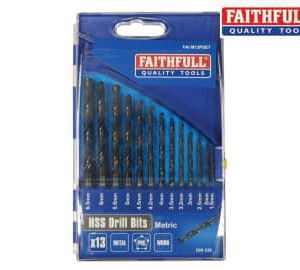 HSS Jobber Drill Bit Set, 13 Piece (1.5-6.5mm)