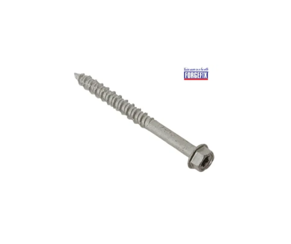 TechFast Masonry Screw TORX® Compatible Hex 6.3 x 82mm (Box 100)